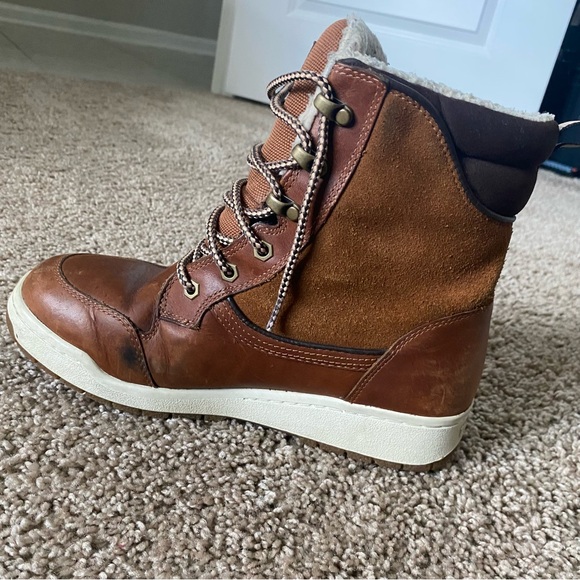 Timberland Gently Used Men's Raystown Waterproof Leather Brown Boots Size 7.5 - Picture 10 of 16